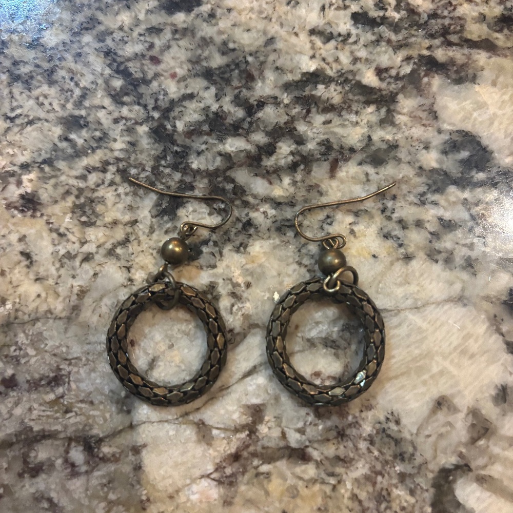 Snakeskin earrings